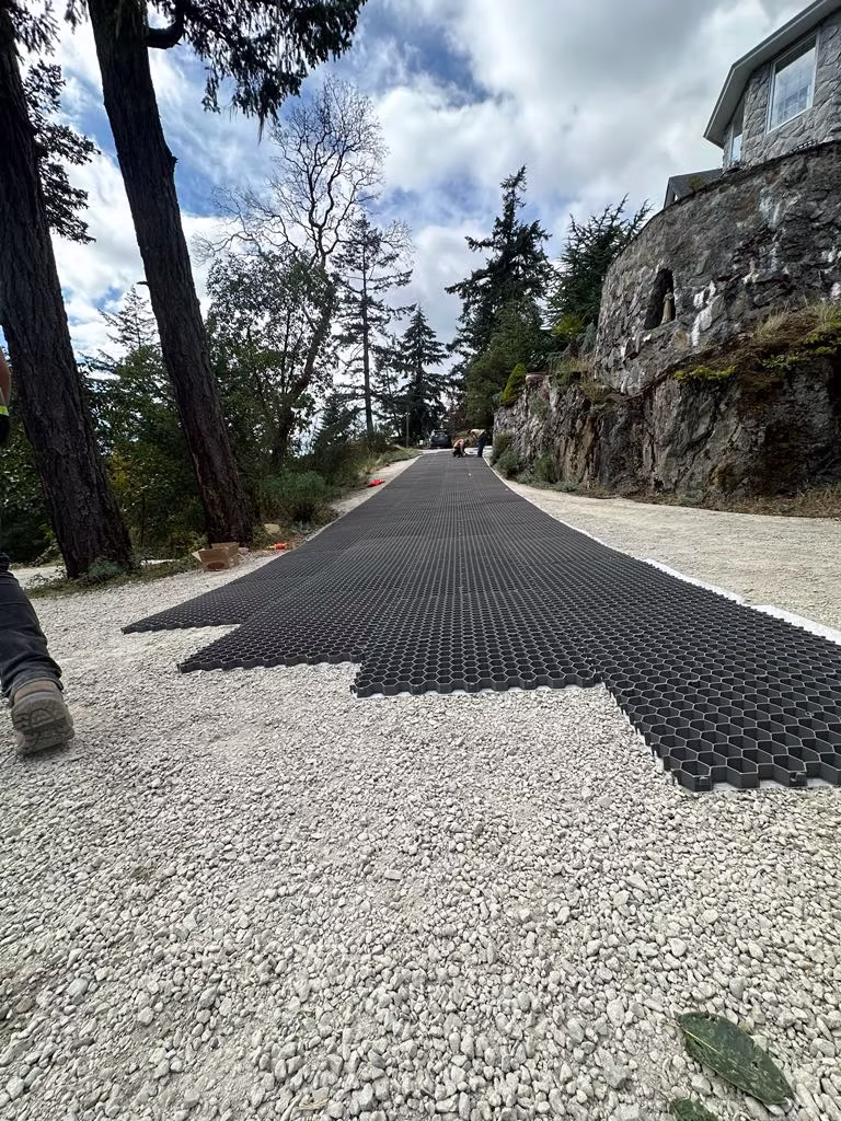 Maximizing Stability: The Benefits of Core Landscape Gravel Grids for Steep Slopes